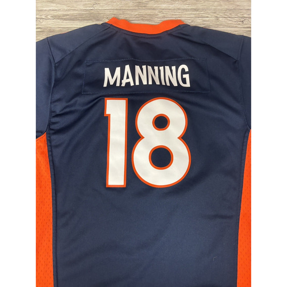 Nike On Field Peyton Manning Denver Broncos Youth Jersey Size L NFL - Picture 9 of 9
